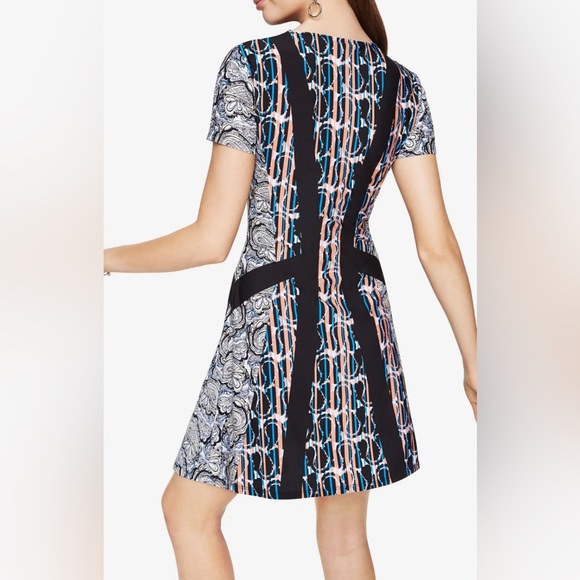 BCBG MaxAzria black/multi dress size Large - Picture 2 of 9